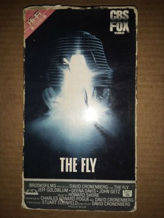 The Fly Cbs On Fox Vhs Rare Oop Sci - Fi Horror