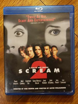 Scream 2 (blu - Ray Disc,  2011) Oop Rare