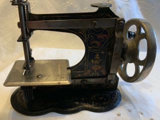 Antique Minature Hand Crank Sewing Machine Toy Made In Germany