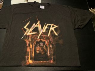 Jeff Hanneman Signed Autographed Slayer 2001 God Hates Us All Shirt Very Rare