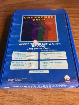 Creedence Clearwater Revival Gold Rare 8 Track Tape Late Nite Bargain