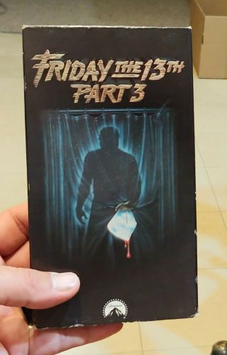 Friday The 13th Part 3 Vhs Horror Paramount Video Rare