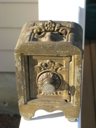 Vintage/antique Cast Iron Safe Bank - Kenton Brand