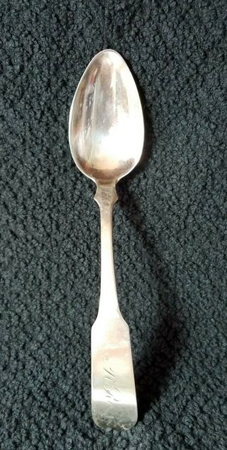 Coin Silver Tea Spoon Gorham & Webster Providence Ri Circa 1830 