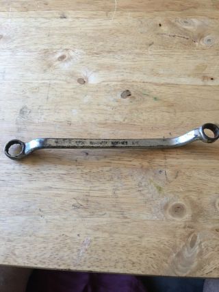 Rare Vintage Britain Ndf - 102 Off Set Box End Wrench 9/16” 1/2”