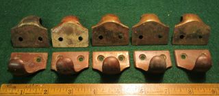 10 Antique Heavy Brass/bronze Pulls Or Window Lifters