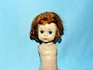 Vintage Red Hair Madam Alexander Alex Dress Me Nude Doll 7 1/2 " Blue Eyes