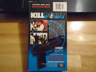 RARE OOP Killpoint VHS film 1984 Richard Roundtree SHAFT Cameron Mitchell action 2