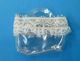 Vintage Barbie FRANCIE - SUGAR SHEERS 1229 Clear Tote Bag White Lace 2