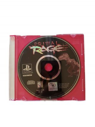 Primal Rage Rare Playstation Ps1 Fighting Game Disc Only,  Not.