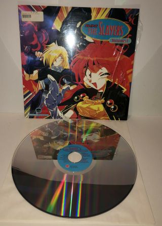 The Slayers Volume 1 Laserdisc (anime,  1996) Rare 90s Anime Vintage
