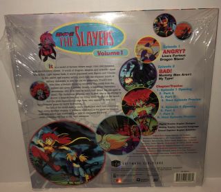 The Slayers Volume 1 Laserdisc (Anime,  1996) Rare 90s Anime Vintage 3
