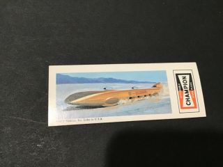 1973 Nabisco Sugar Daddy Speedway Card 21 Rare Lsr