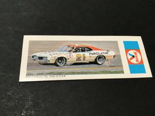 1973 Nabisco Sugar Daddy Speedway Card 7.  Rare Stock Car