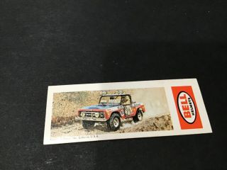 1973 Nabisco Sugar Daddy Speedway Card 9.  Rare Off - Road