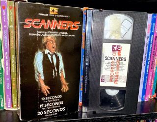 Scanners Vhs Tape Embassy Rare Horror Halloween Cronenberg Vintage 80s Splatter