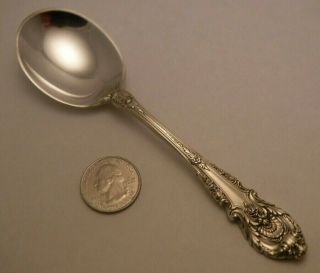Sir Christopher By Wallace Sterling Silver Cream Soup Spoon Crisp No Mono