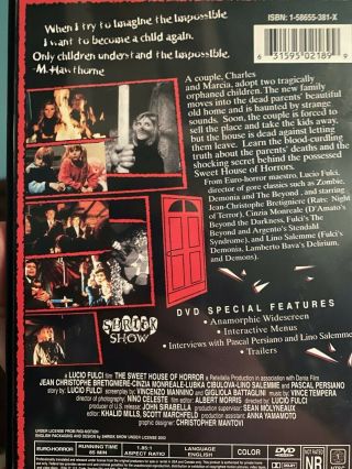 The Sweet House of Horrors (DVD) Lucio Fulci - SHRIEK SHOW,  Rare/OOP 2