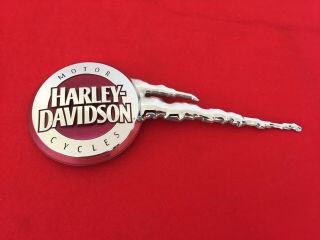 Rare Harley Gas Tank Emblem Badge Fuel Medallion Name Plate Obsolete