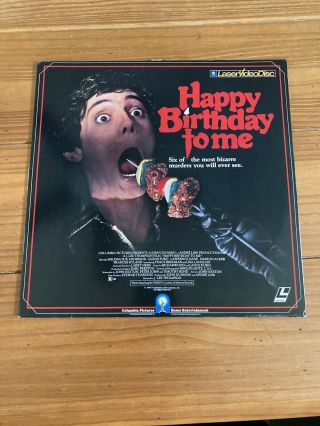 Rare Horror Slasher Laserdisc Happy Birthday To Me 1980 1982 Columbia Pictures