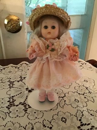 Vintage Vogue Ginny Doll With Tagged Dress 8” 1984