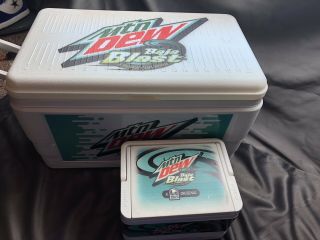 Mountain Dew Baja Blast Igloo Coolers Rare Baja Or Bust Promo Limited Edition
