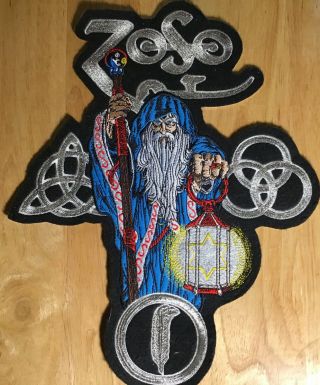 Mega Rare Led Zeppelin Vintage Runes Wizard Back Patch 80s Classic Backpatch
