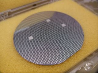 Rare Vintage Silicon Wafer 2  Propeller Geometry 