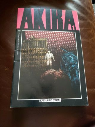 Akira 1 Vol1 Vg/fn 1st Print Anime Manga 1988 Epic Comics Optioned Rare