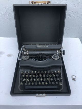 Vintage 1941 Remington Typewriter Quiet Model 1 Rare Htf Vtg Old Does Not Work
