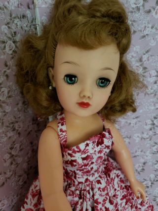 Vintage 18 " Miss Revlon Doll In A Pretty Sundress