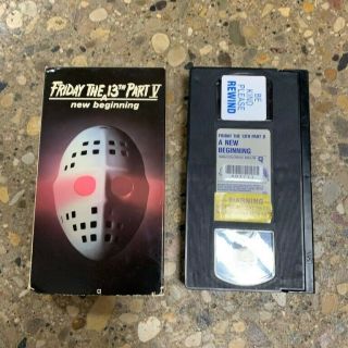 Friday The 13th Part 5 V A Beginning Vhs Horror Rare Slasher Oop Tape