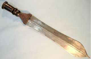 And Rare Old Antique African Sword Of The Bena Lulua People / Dagger