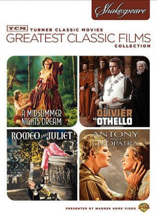 Turner Classic Movies Shakespeare Dvd Rare