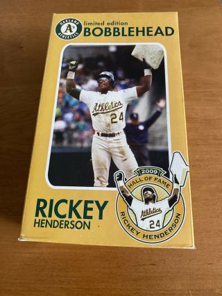 Rare 2011 Limited Edition Oakland A’s Rickey Henderson Bobblehead Athletics
