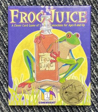 1997 Frog Juice Card Game Gamewright 100 Complete Rare