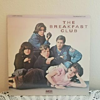 The Breakfast Club 1985 Laserdisc Video Vintage Rare