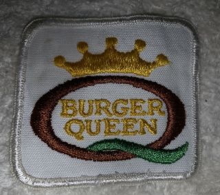 Very Rare Burger Queen Fast Food Uniform Patch