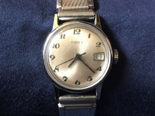 Vintage 1974 Timex Women’s Mechanical Watch Date Runs