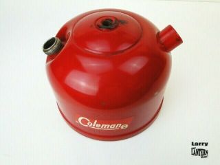 Coleman Lantern 200a Fount 10/62 - Vintage Camping - Burgundy Era Cherry Red