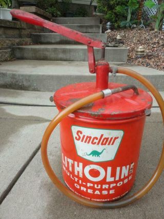 Sinclair Motor Oil Multi - Purpose Grease Bucket 35lb Empty Rare