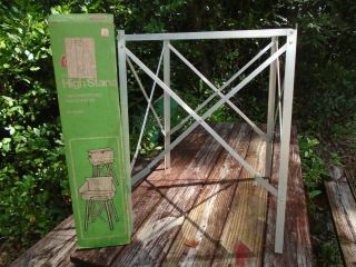 Vintage Coleman Multi - Use Folding High Stand For Camp Stove Or Cooler