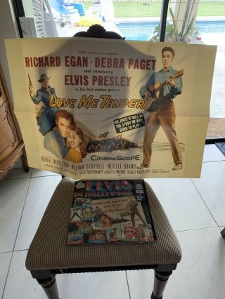 Elvis In Hollywood International Rca Nl - 45295 With King Size Poster Rare