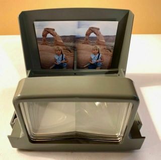 3d Rare Stereo Photographic Print Viewer Photo Foldable