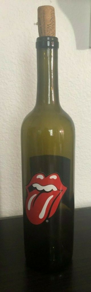 Rare Rolling Stones 2007 Empty Wine Bottle Cabernet Sauvignon