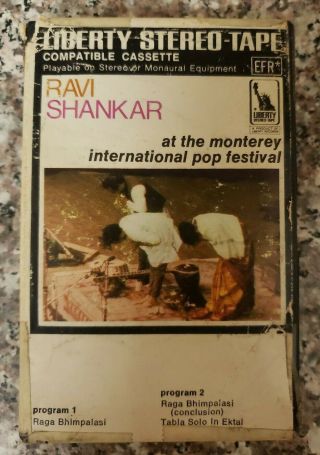 Rare Ravi Shankar At The Monterey International Pop Festival Ampex Cassette