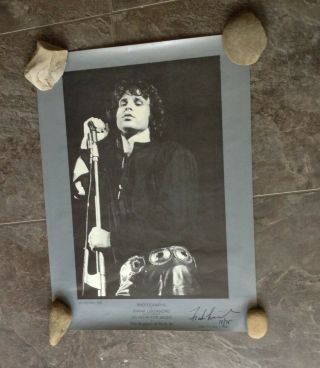 Jim Morrison Rare Poster Signed And Numbered By Photographer Frank Lisciandrod