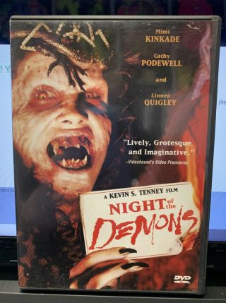 Night Of The Demon Dvd (2004) Anchor Bay 1987 Horror Rare Htf With Insert