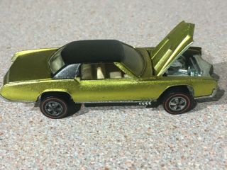 Rare 1968 Usa Made Hotwheels Redline Custom Eldorado Lime Brite Minty Look Nr