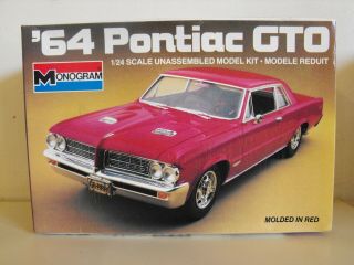 Monogram 64 Pontiac Gto 1:24 Model Kit